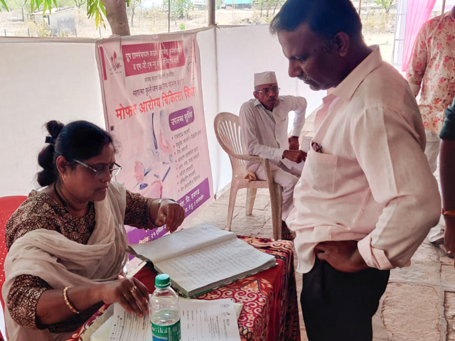 Medical Camp in Karjat, Navi Mumbai_E health cam Kar_1